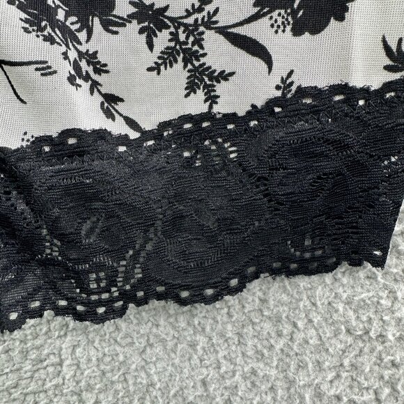 Shapewear Womens M Black Floral Lace High Waist Retro Control Shorts - Picture 5 of 10